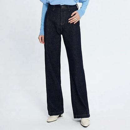 Dark Indigo Wide Leg Jeans