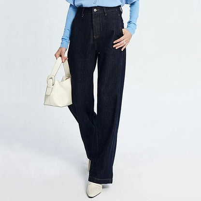 Dark Indigo Wide Leg Jeans